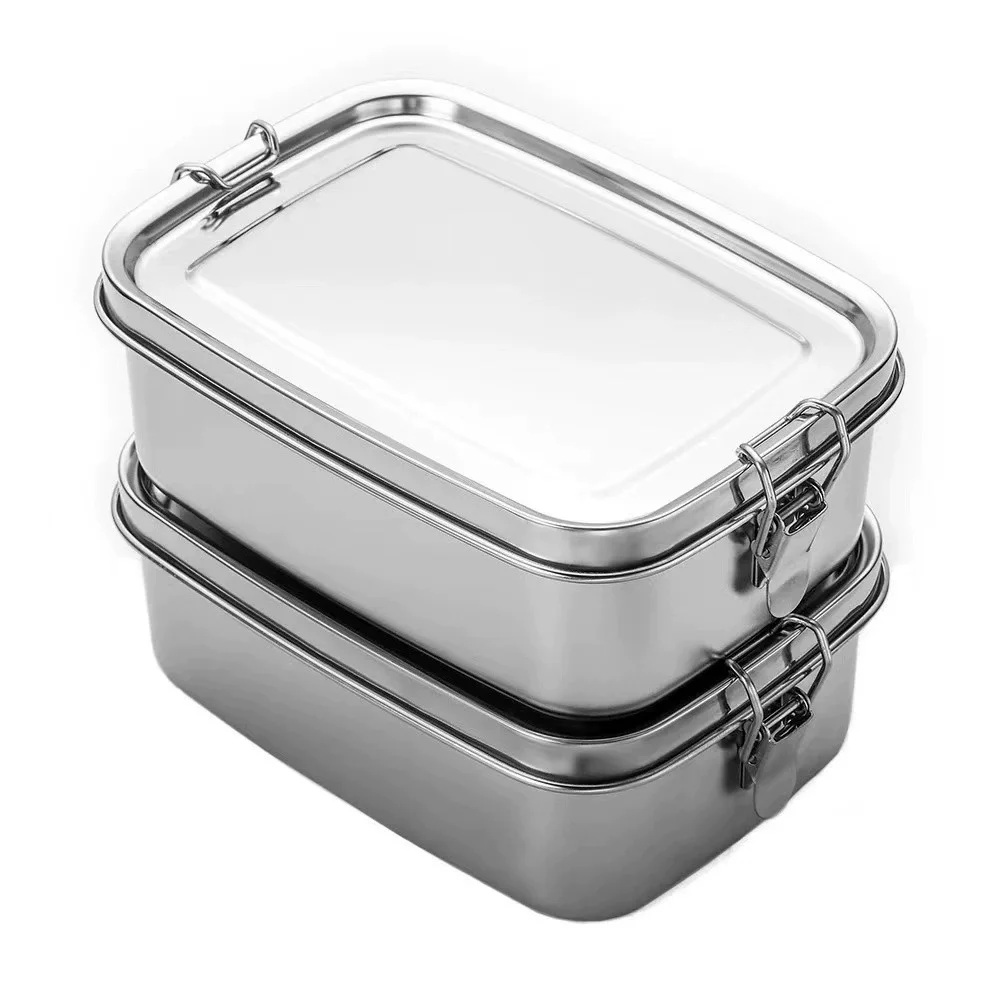 Meal Prep Kinder - 子供と大人のためのステンレススチール製ランチボックス、ポータブル漏れ防止弁当箱、旅行用食品食事準備容器、食器洗い機対応