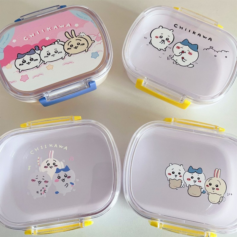 Meal Prep In Japan - ホットチイカワ携帯用ランチボックス電子レンジ対応漏れ防止弁当箱食品容器フルーツデザートミールプレップ学生オフィス旅行用