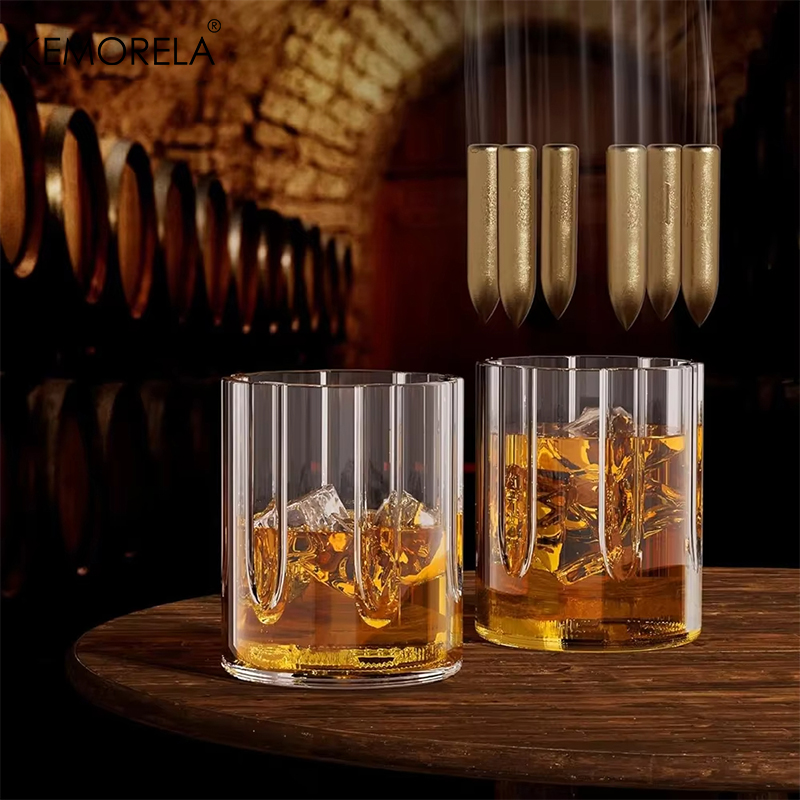 Kemorela-リボルバーガラスデカンター,ウイスキーグラ - Glass Container Set のレビューと価格