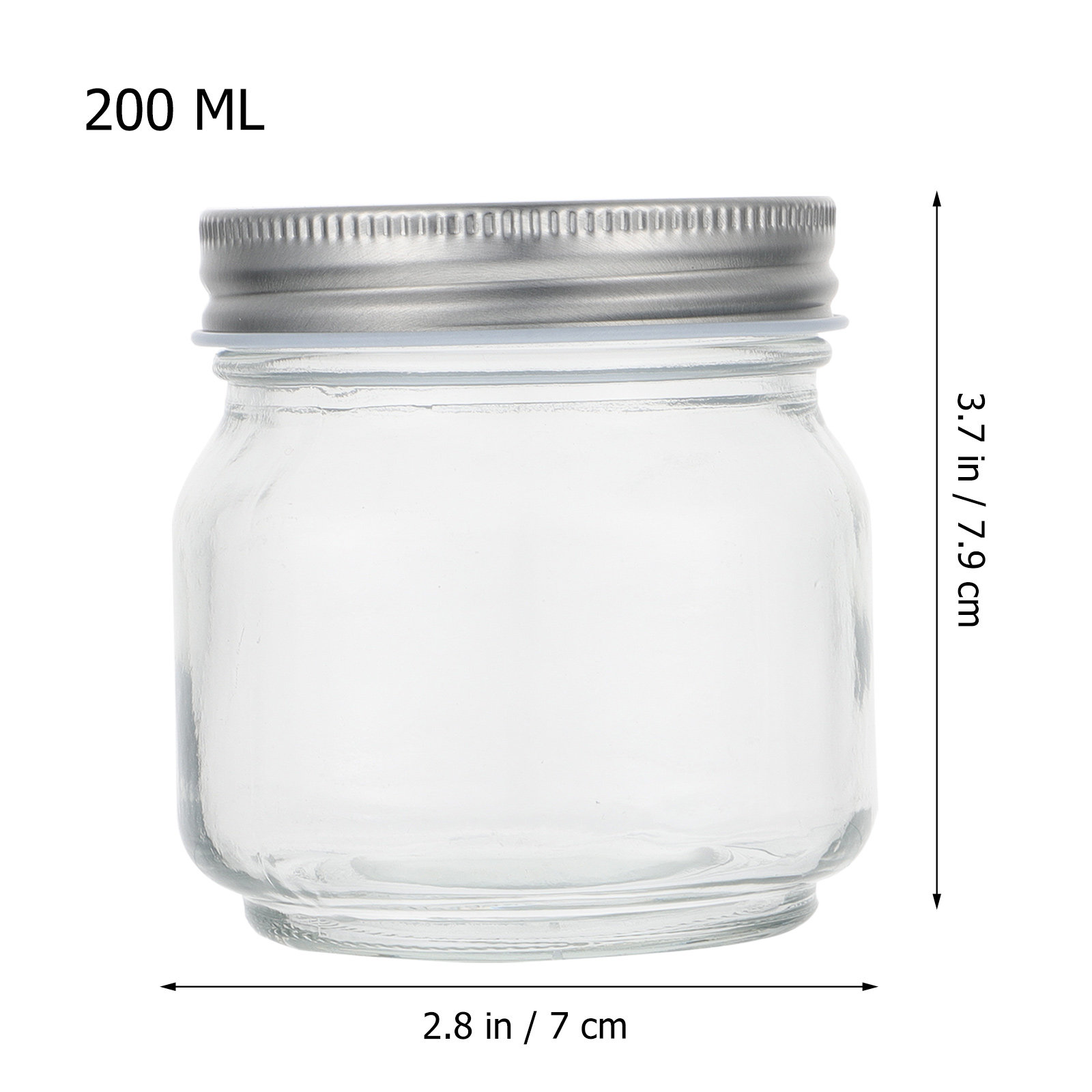 6個入り メイソンジャー セット 厚手 透明 密閉容器 食品 - Glass Container Set のレビューと価格