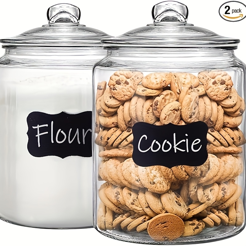 ガラス製パントリージャー2個セット（クラムシェル蓋付き） - - Glass Container Set のレビューと価格