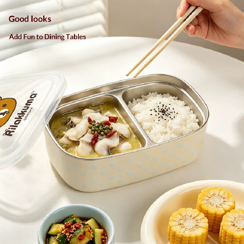 オリジナルリラックマ キイロイロティ ステンレス製弁当箱 ラ - Meal Prep Microwave のレビューと価格