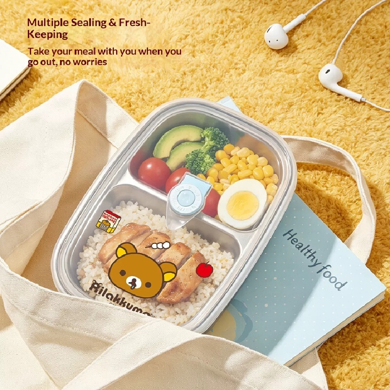 オリジナルリラックマ キイロイロティ ステンレス製弁当箱 ラ - Meal Prep Microwave のレビューと価格