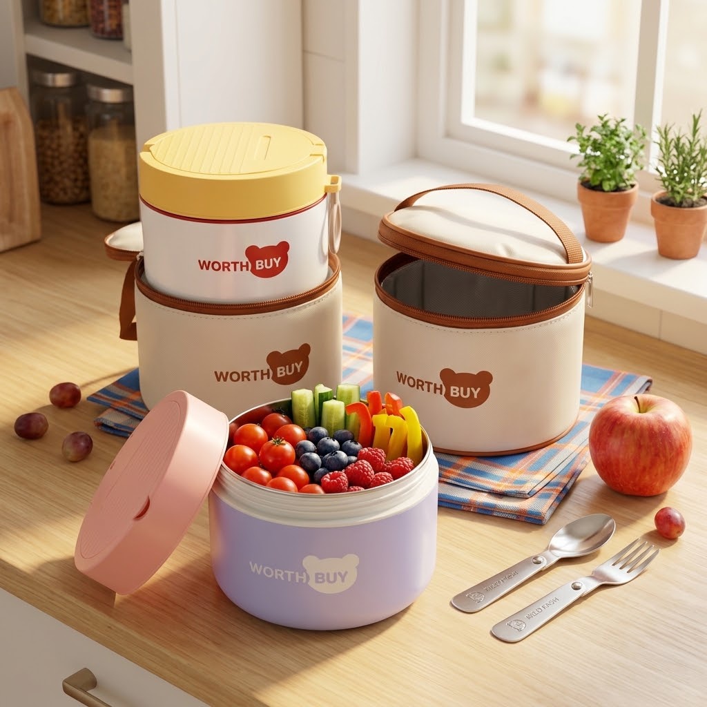 304ステンレス製保温ランチボックス 子供用学校弁当箱 電子 - Meal Prep Microwave のレビューと価格