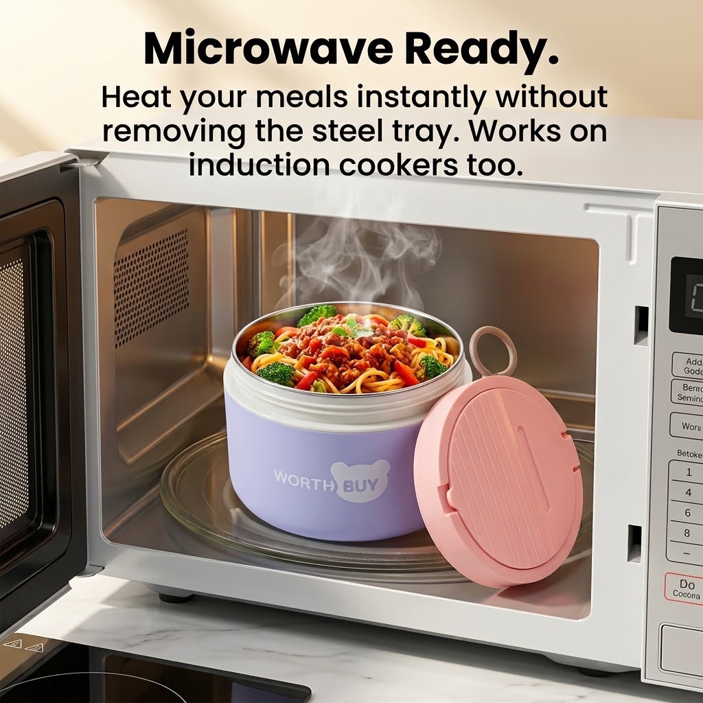 304ステンレス製保温ランチボックス 子供用学校弁当箱 電子 - Meal Prep Microwave のレビューと価格